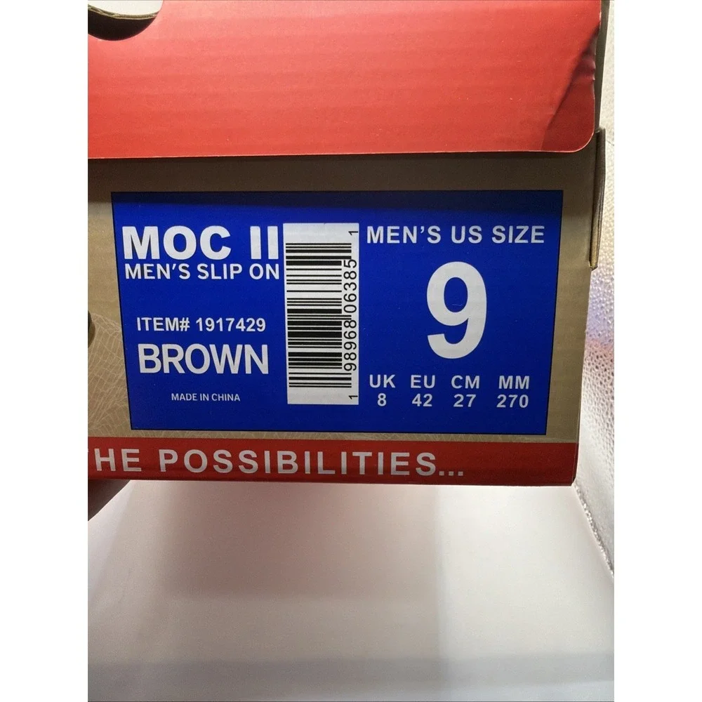 Gerry Men's Moc II Slip-On Shoes, Size 9 Brown